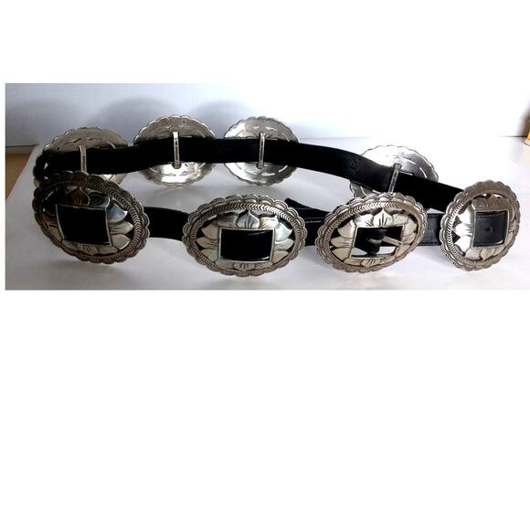 Vintage Brighton Sunflower Concho Belt Size Large main image 8